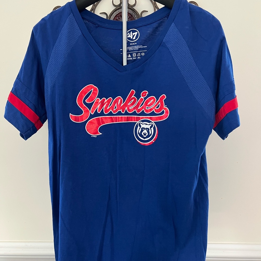 47 Brand Blue and Red Smokies Women's Tee